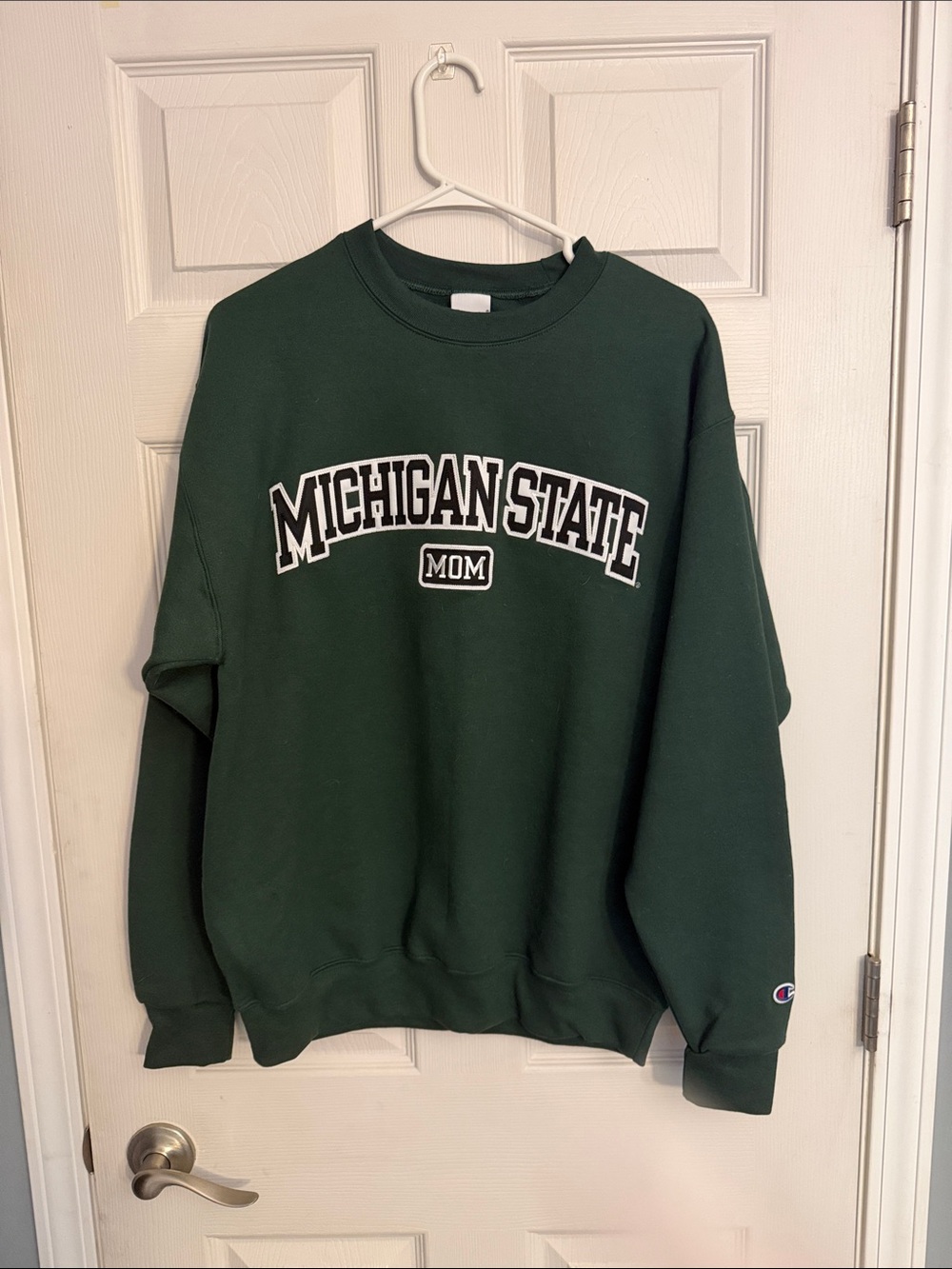 Champion Green Michigan State MOM Crewneck Sweatshirt